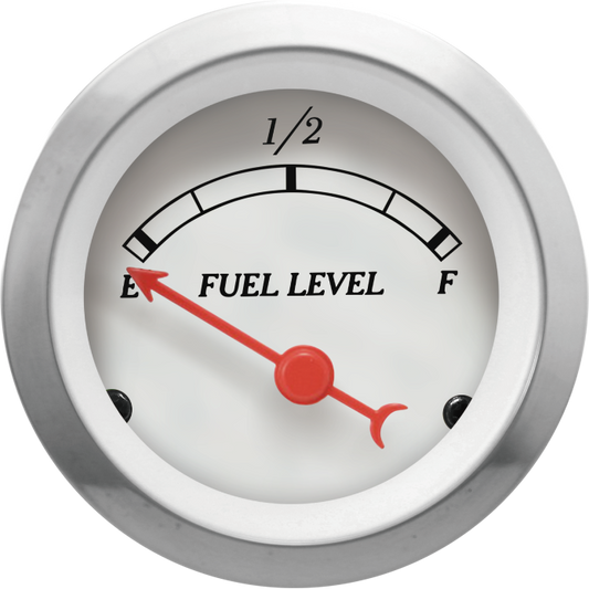 Autogauge Classic - Fuel Level Gauge - White