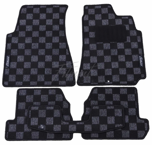 Fitmint Checkered Floor Mats Front Pair - Nissan S15 Silvia / 200sx