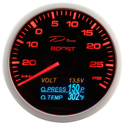 Depo 4in1 Boost / Oil Pressure & Temp / Volt Gauge - 60mm