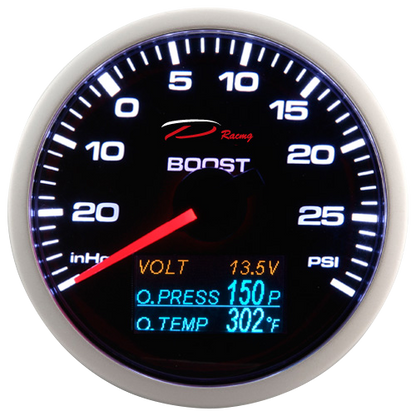 Depo 4in1 Boost / Oil Pressure & Temp / Volt Gauge - 60mm